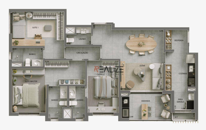 Imagem Apartamento com 3 Quartos à Venda, 120 m² em Hélade - Indaiatuba Imagem Apartamento com 3 Quartos à Venda, 120 m² em Hélade - Indaiatuba