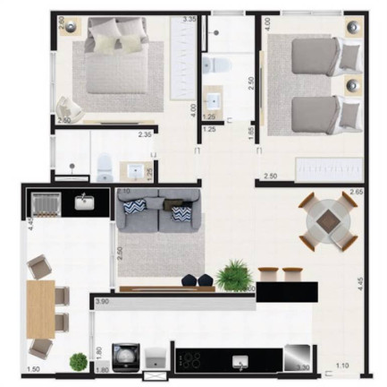 Imagem Apartamento com 2 Quartos à Venda, 71 m² em Jardim Praia Grande - Mongagua