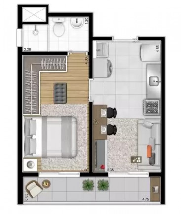 Imagem Imóvel com 1 Quarto à Venda, 27 m² em Vila Romana - São Paulo