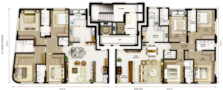 Imagem Apartamento com 5 Quartos à Venda, 282 m² em Meia Praia - Itapema Imagem Apartamento com 5 Quartos à Venda, 282 m² em Meia Praia - Itapema
