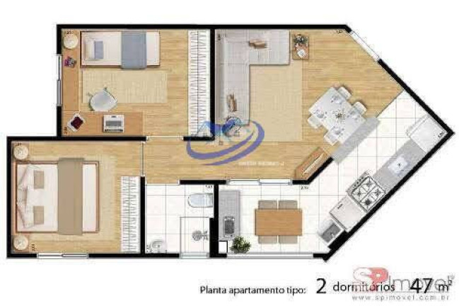 Imagem Apartamento com 2 Quartos à Venda, 50 m² em Vila Bela Vista (zona Norte) - São Paulo