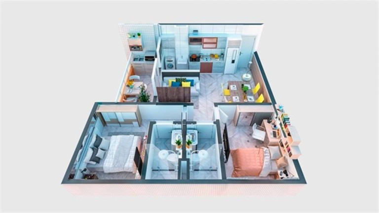 Imagem Apartamento com 2 Quartos à Venda, 57 m² em Guilhermina - Praia Grande Imagem Apartamento com 2 Quartos à Venda, 57 m² em Guilhermina - Praia Grande