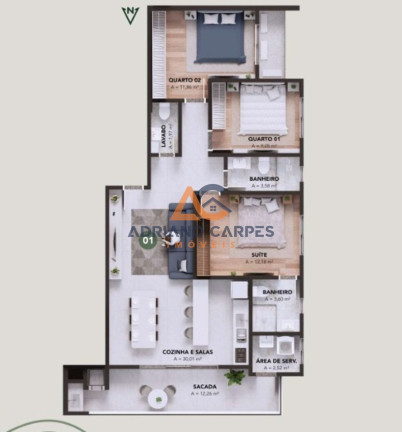Imagem Imóvel com 3 Quartos à Venda, 106 m² em Centro - Navegantes Imagem Imóvel com 3 Quartos à Venda, 106 m² em Centro - Navegantes