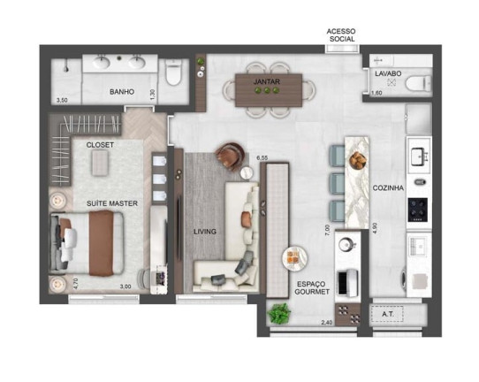 Imagem Imóvel com 3 Quartos à Venda, 122 m² em Brooklin Paulista - São Paulo Imagem Imóvel com 3 Quartos à Venda, 122 m² em Brooklin Paulista - São Paulo