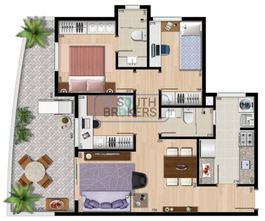 Imagem Apartamento com 3 Quartos à Venda, 61 m² em Portão - Curitiba Imagem Apartamento com 3 Quartos à Venda, 61 m² em Portão - Curitiba