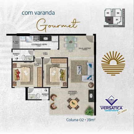 Imagem Apartamento com 2 Quartos à Venda, 73 m² em Praia Do Morro - Guarapari Imagem Apartamento com 2 Quartos à Venda, 73 m² em Praia Do Morro - Guarapari