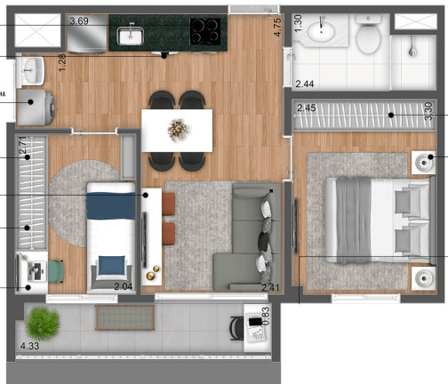 Imagem Apartamento à Venda, 25 m² em República - São Paulo Imagem Apartamento à Venda, 25 m² em República - São Paulo