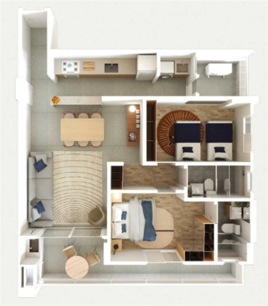 Imagem Apartamento com 2 Quartos à Venda, 76 m² em Guilhermina - Praia Grande