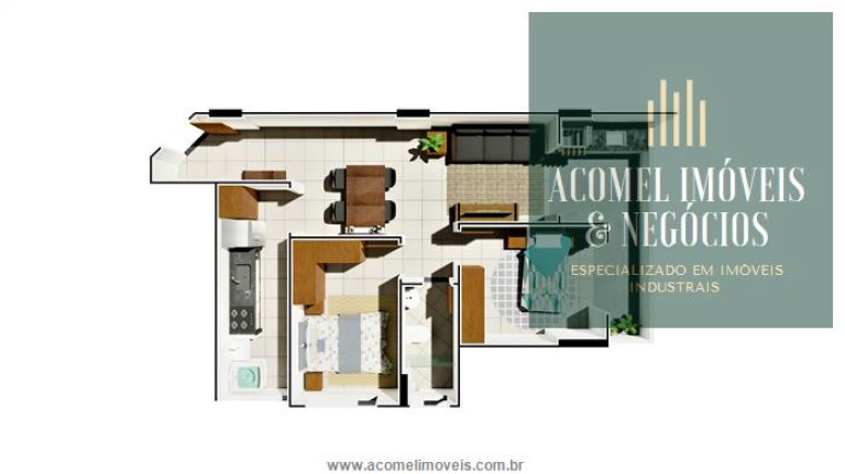 Imagem Apartamento com 1 Quarto à Venda, 50 m² em Vila Caiçara - Praia Grande
