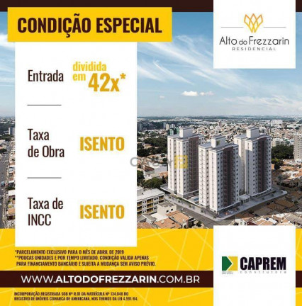 Imagem Apartamento com 3 Quartos à Venda, 88 m² em Frezzarin - Americana Imagem Apartamento com 3 Quartos à Venda, 88 m² em Frezzarin - Americana