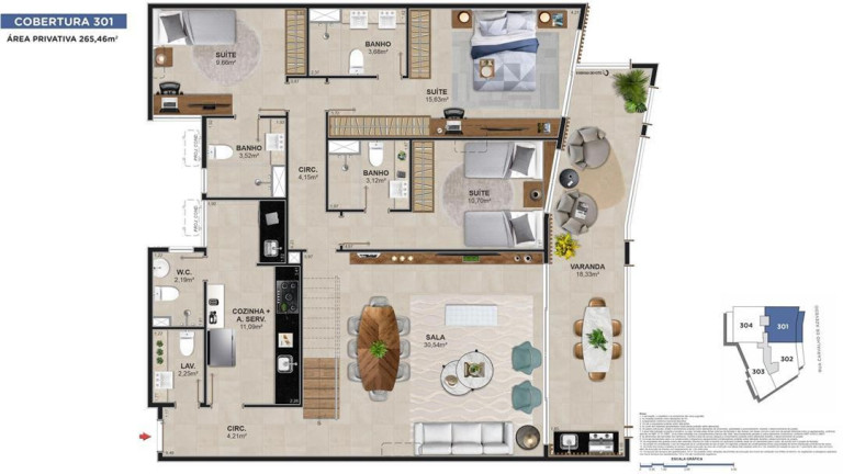 Imagem Apartamento com 3 Quartos à Venda, 265 m² em Rio De Janeiro Imagem Apartamento com 3 Quartos à Venda, 265 m² em Rio De Janeiro