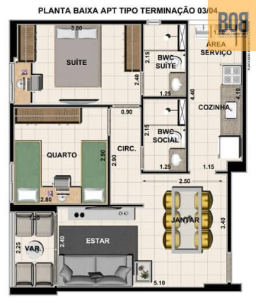 Imagem Apartamento com 2 Quartos à Venda, 55 m² em Torreão - Recife