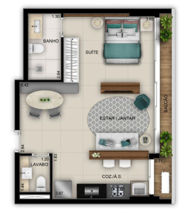 Imagem Apartamento com 2 Quartos à Venda, 74 m² em Setor Marista - Goiânia