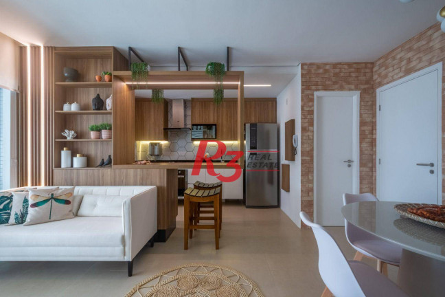 Apartamento com 1 Quarto à Venda, 57 m² em Gonzaga - Santos