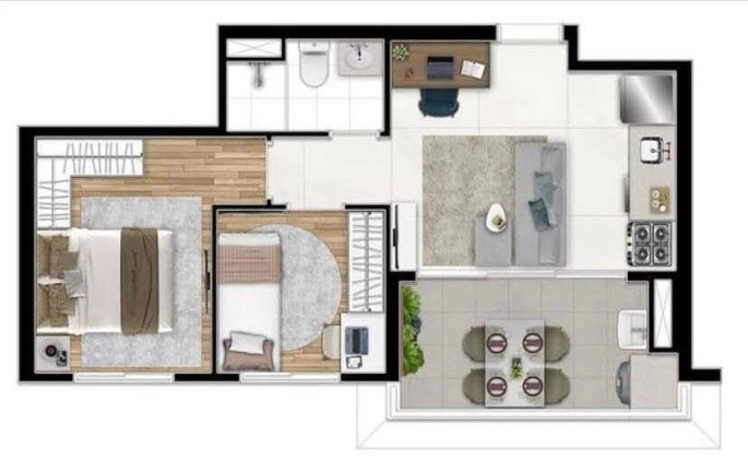 Imagem Apartamento com 2 Quartos à Venda, 42 m² em Barra Funda - São Paulo Imagem Apartamento com 2 Quartos à Venda, 42 m² em Barra Funda - São Paulo