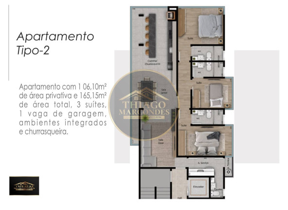 Imagem Apartamento com 3 Quartos à Venda, 106 m² em Centro - Guaratuba