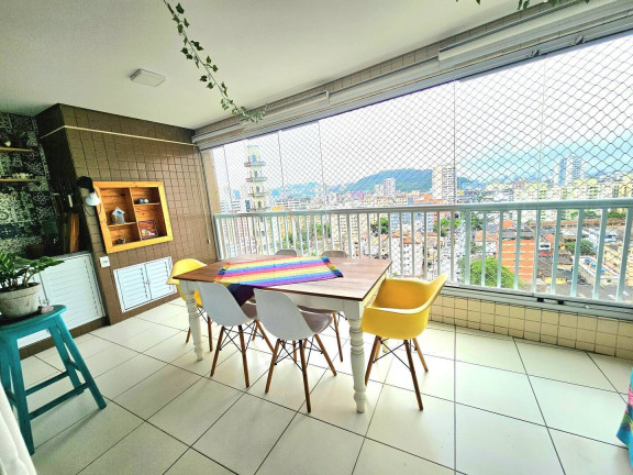 Imagem Apartamento com 3 Quartos à Venda, 111 m² em Encruzilhada - Santos