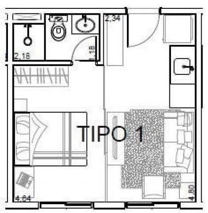 Imagem Imóvel com 1 Quarto à Venda, 24 m² em Pinheiros - São Paulo