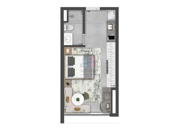 Imagem Apartamento com 1 Quarto à Venda, 25 m² em Vila Clementino - São Paulo