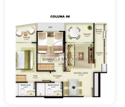 Imagem Apartamento com 2 Quartos à Venda, 75 m² em Itapuã - Vila Velha Imagem Apartamento com 2 Quartos à Venda, 75 m² em Itapuã - Vila Velha