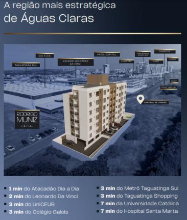 Imagem Apartamento com 2 Quartos à Venda, 50 m² em Aguas Claras - Brasilia