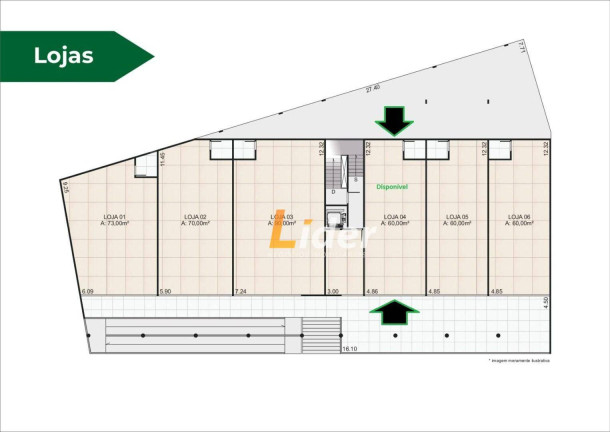 Imagem Loja à Venda ou Locação, 72 m² em São Pedro - Juiz De Fora Imagem Loja à Venda ou Locação, 72 m² em São Pedro - Juiz De Fora