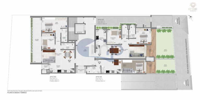 Imagem Apartamento com 2 Quartos à Venda, 101 m² em Praia Da Cal - Torres Imagem Apartamento com 2 Quartos à Venda, 101 m² em Praia Da Cal - Torres