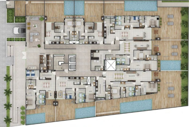 Imagem Apartamento com 1 Quarto à Venda, 67 m² em Bessa - João Pessoa
