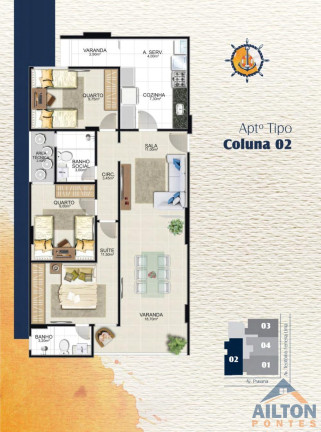 Imagem Apartamento com 3 Quartos à Venda, 93 m² em Praia Do Morro - Guarapari Imagem Apartamento com 3 Quartos à Venda, 93 m² em Praia Do Morro - Guarapari