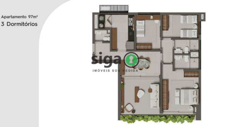 Imagem Apartamento com 3 Quartos à Venda, 97 m² em Jardins - São Paulo Imagem Apartamento com 3 Quartos à Venda, 97 m² em Jardins - São Paulo