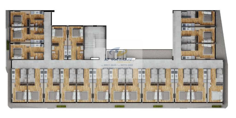 Imagem Apartamento com 1 Quarto à Venda, 21 m² em Ponta De Campina - Cabedelo