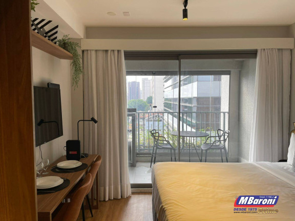 Imagem Studio com 1 Quarto para Alugar, 30 m² em Indianópolis - São Paulo Imagem Studio com 1 Quarto para Alugar, 30 m² em Indianópolis - São Paulo