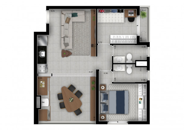 Imagem Apartamento com 2 Quartos à Venda, 63 m² em Perdizes - São Paulo