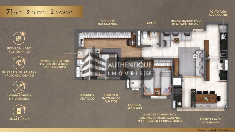 Imagem Apartamento com 2 Quartos à Venda, 71 m² em Vila Leopoldina - São Paulo
