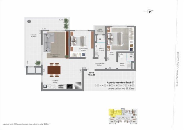 Imagem Apartamento com 2 Quartos à Venda, 103 m² em Praia Da Cal - Torres Imagem Apartamento com 2 Quartos à Venda, 103 m² em Praia Da Cal - Torres