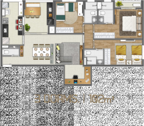 Imagem Apartamento com 4 Quartos à Venda, 120 m² em Empresarial 18 Do Forte - Barueri