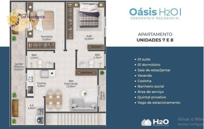 Imagem Apartamento com 2 Quartos à Venda, 55 m² em Centro - Bertioga