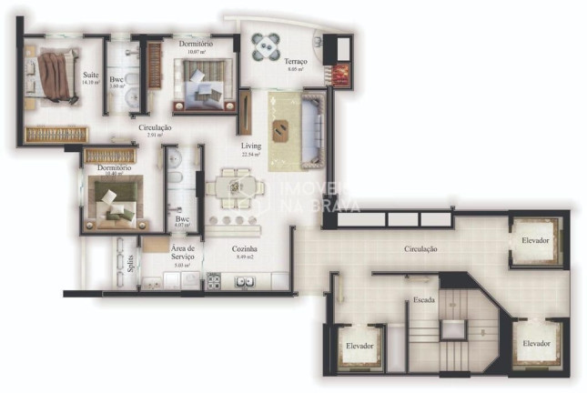 Imagem Apartamento com 2 Quartos à Venda, 109 m² em Fazenda - Itajaí Imagem Apartamento com 2 Quartos à Venda, 109 m² em Fazenda - Itajaí