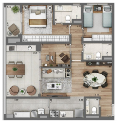 Imagem Apartamento com 2 Quartos à Venda, 70 m² em Perdizes - São Paulo
