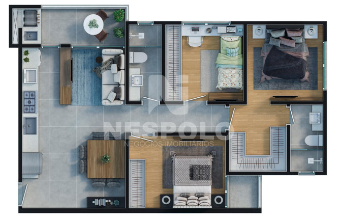 Imagem Apartamento com 1 Quarto à Venda, 65 m² em Dom Bosco - Itajai