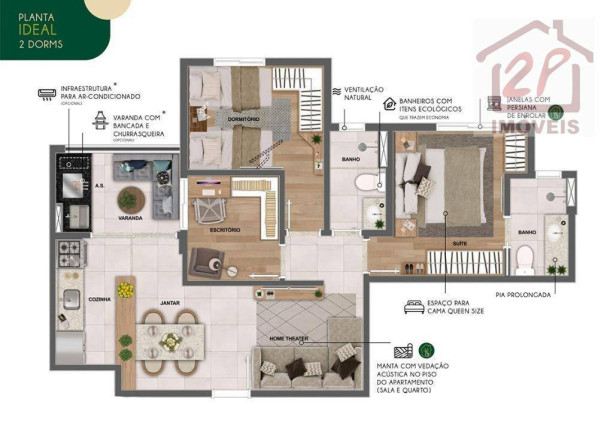 Imagem Apartamento com 3 Quartos à Venda, 75 m² em Parque Industrial - São José Dos Campos