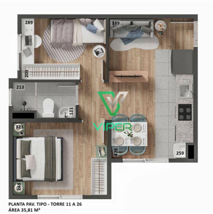 Imagem Apartamento com 2 Quartos à Venda, 39 m² em Restinga Seca - Almirante Tamandaré Imagem Apartamento com 2 Quartos à Venda, 39 m² em Restinga Seca - Almirante Tamandaré