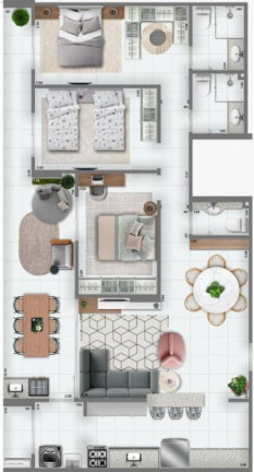 Imagem Apartamento com 3 Quartos à Venda, 115 m² em Guilhermina - Praia Grande Imagem Apartamento com 3 Quartos à Venda, 115 m² em Guilhermina - Praia Grande