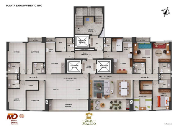 Imagem Apartamento com 4 Quartos à Venda, 123 m² em Torre - Recife