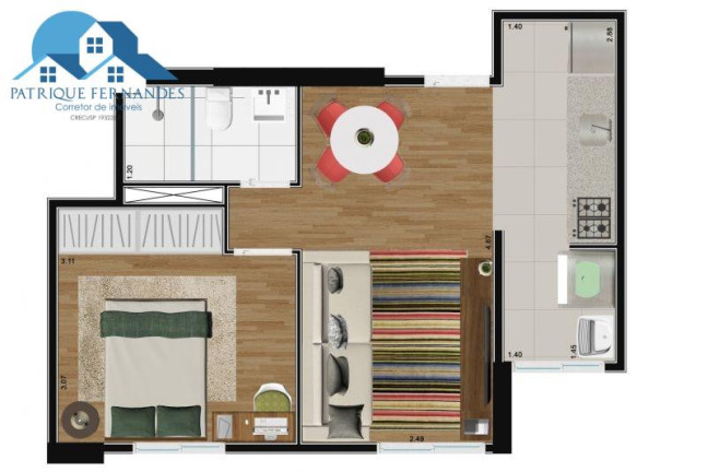 Imagem Apartamento com 2 Quartos à Venda, 40 m² em Chácara Califórnia - São Paulo Imagem Apartamento com 2 Quartos à Venda, 40 m² em Chácara Califórnia - São Paulo