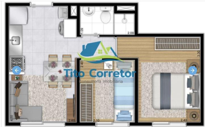 Imagem Apartamento com 1 Quarto à Venda, 26 m² em Brás - São Paulo