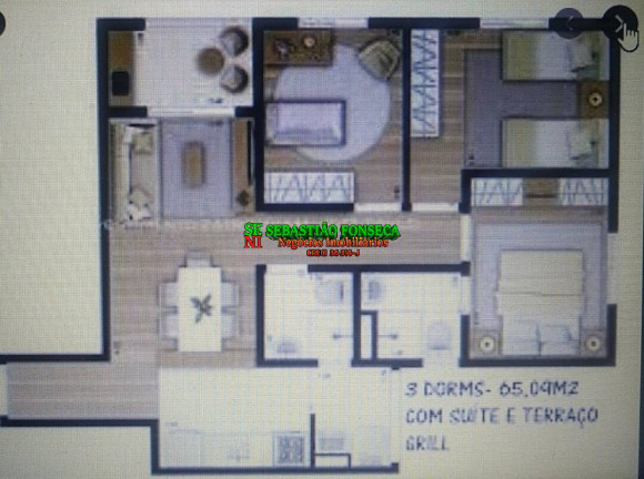 Apartamento com 3 Quartos à Venda, 65 m² em Jardim Copacabana - São José Dos Campos
