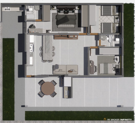 Imagem Casa de Condomínio com 3 Quartos à Venda, 95 m² em Independência - 1º Complemento Setor Das Mansões - Aparecida De Goiânia