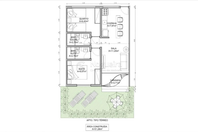 Imagem Apartamento com 2 Quartos à Venda, 52 m² em Porto De Galinhas - Ipojuca