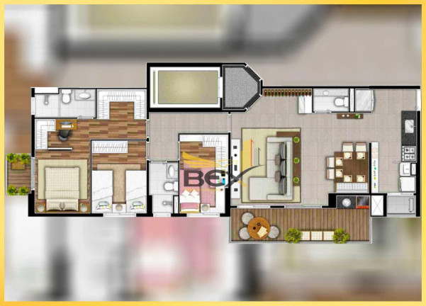 Imagem Apartamento com 4 Quartos para Alugar, 109 m² em Centro Comercial Jubran - Barueri